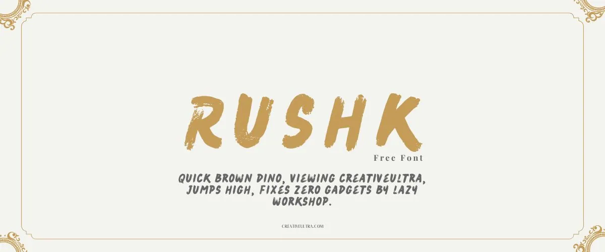 Rushk Font