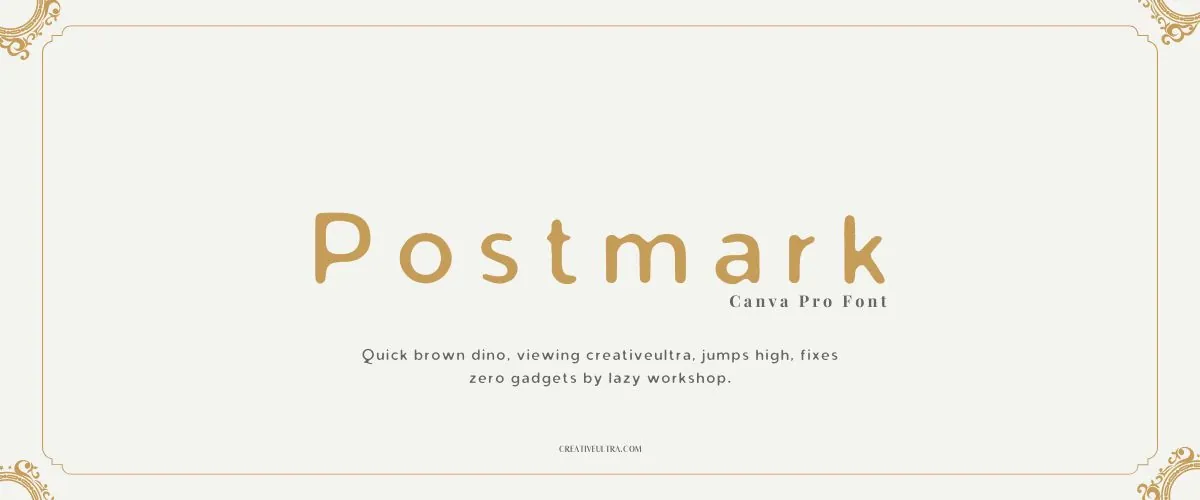 Postmark Font