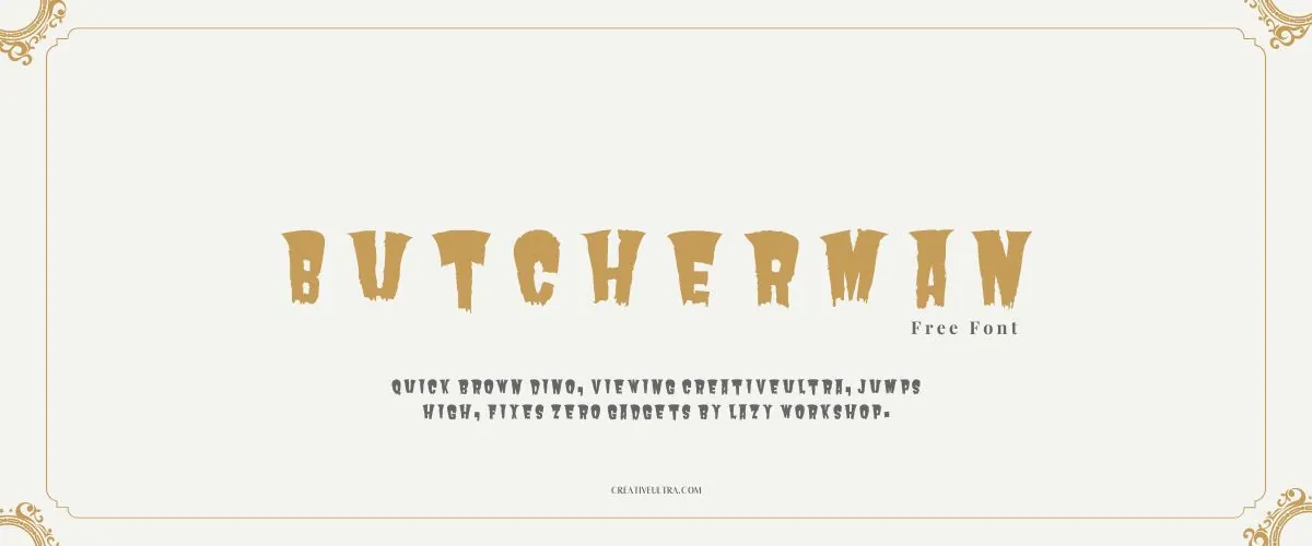 Butcherman Font