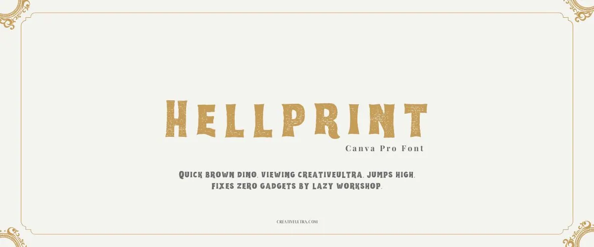 Hellprint Font