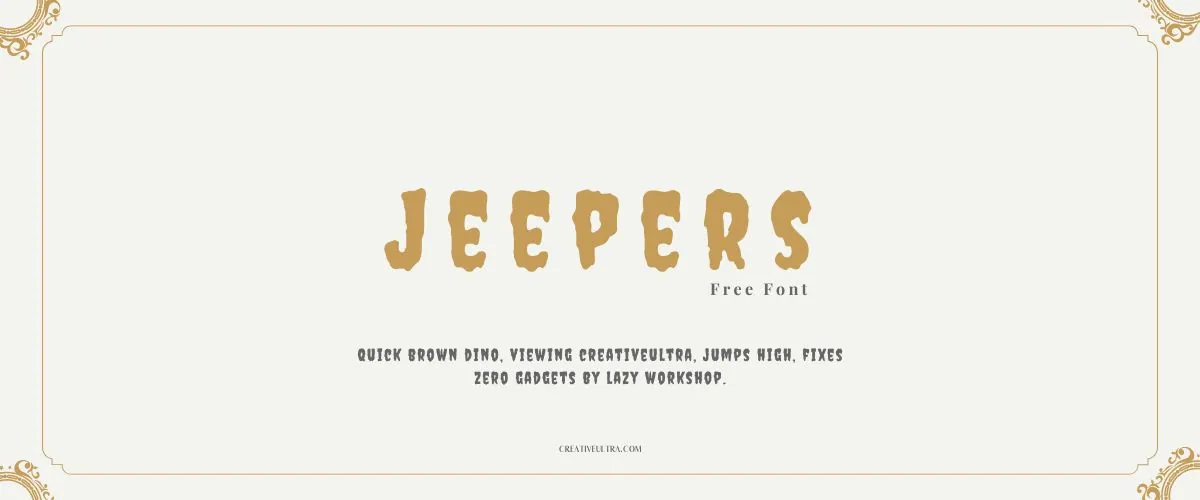 Jeepers Font
