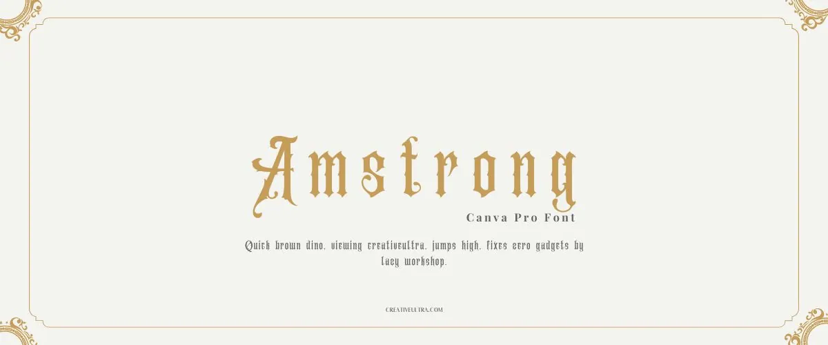 Amstrong Font