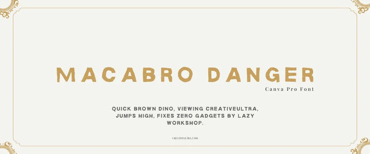 Macabro Danger Font