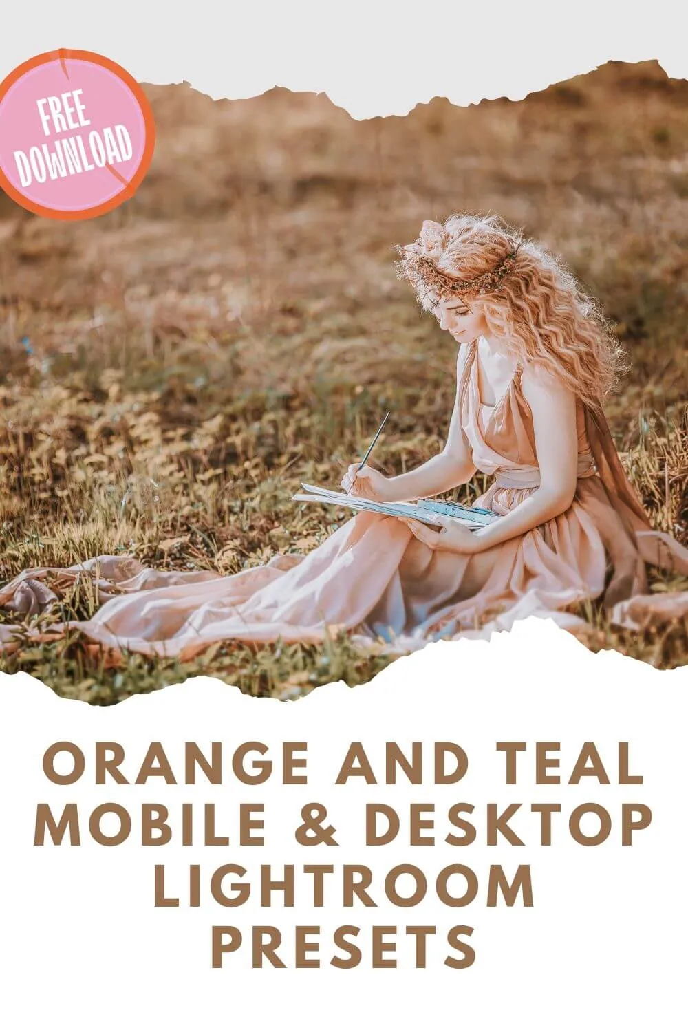 Orange and Teal Mobile Lightroom Presets Pinterest