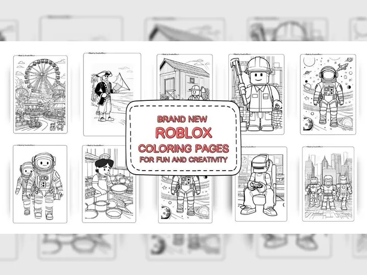 Brand New Roblox Coloring Pages for Fun and Creativity