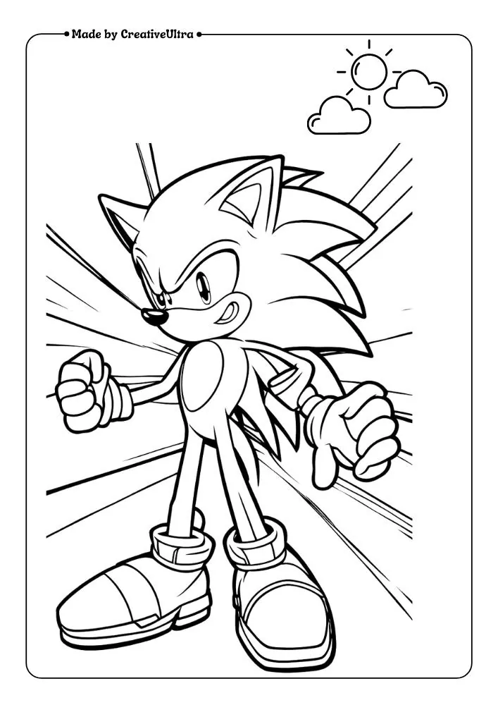 a cartoon character with a black and white outline