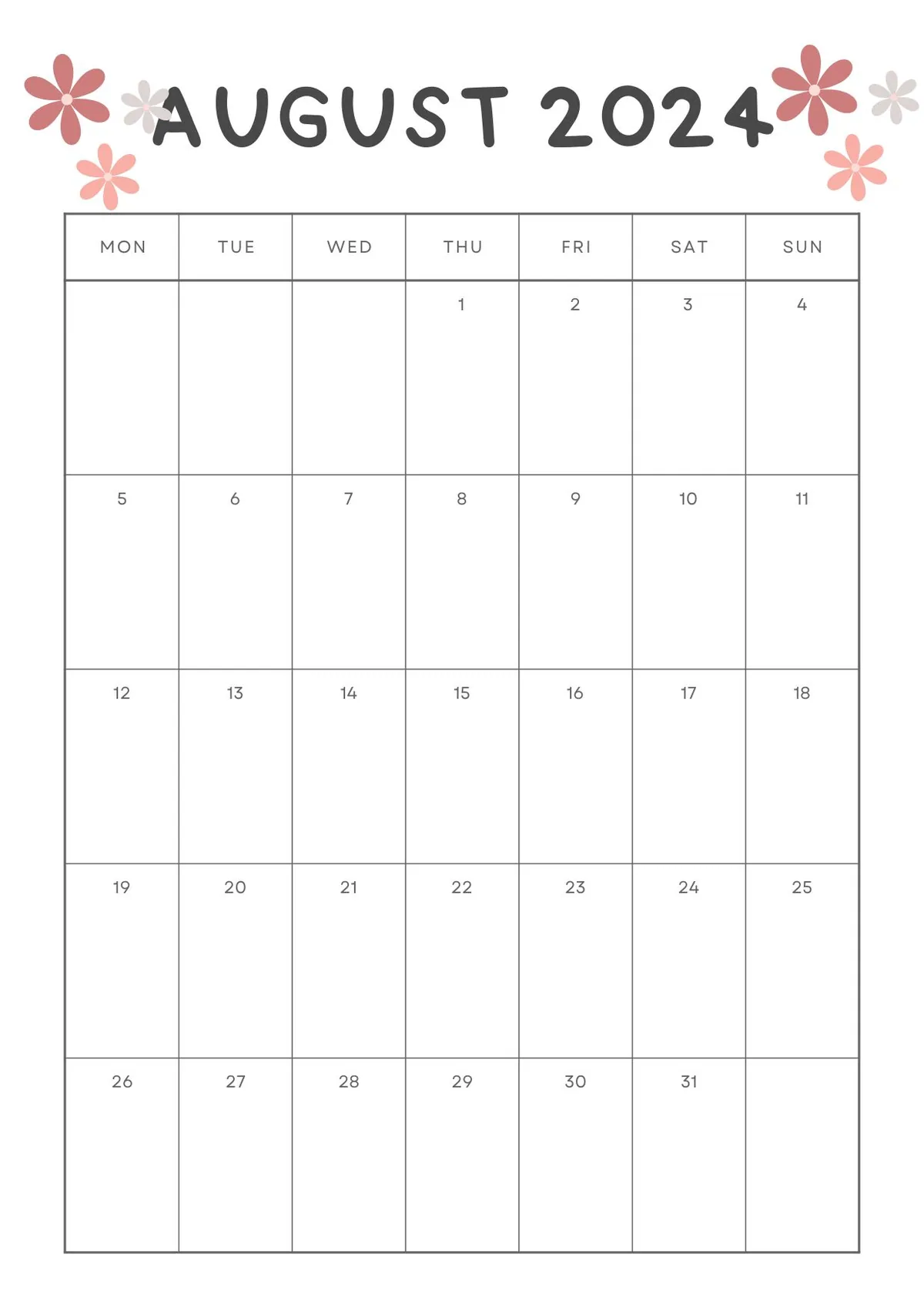 August 2024 Calendar & Planner 6