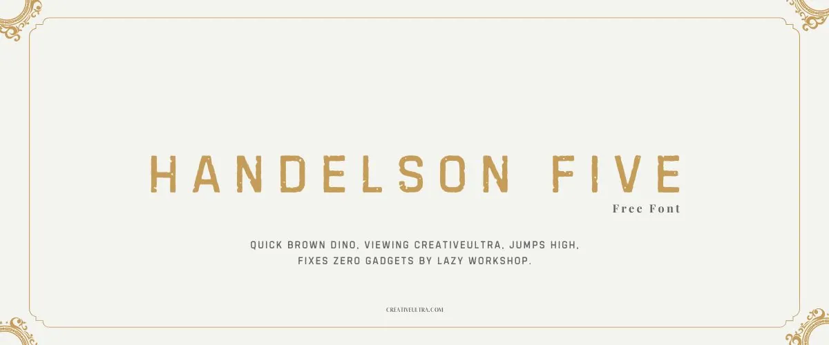 Handelson Five Font