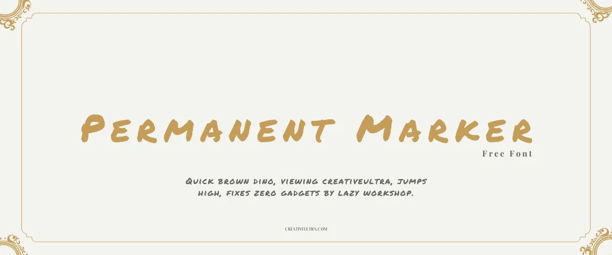 Permanent Marker Font