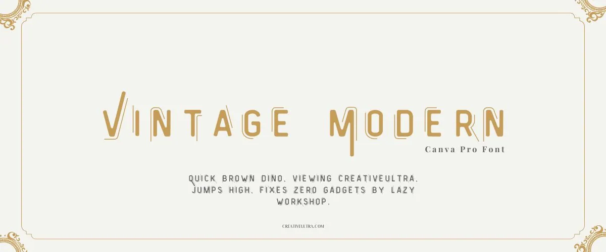 Vintage Modern Font