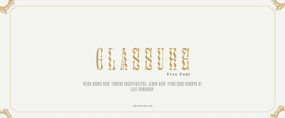 Glassure Font