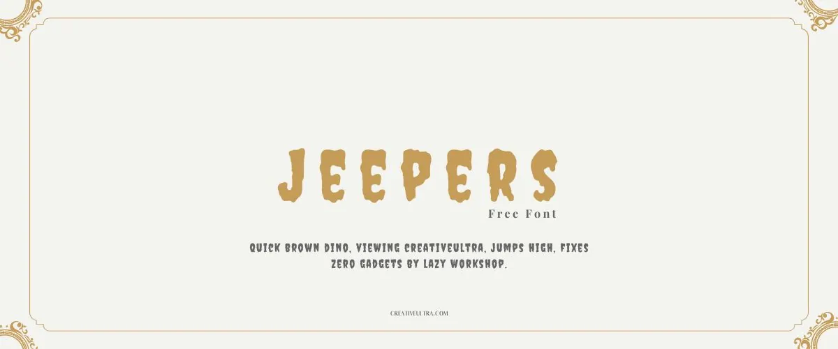 Jeepers Font