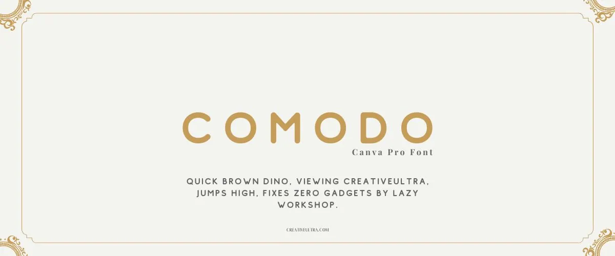 Comodo Font