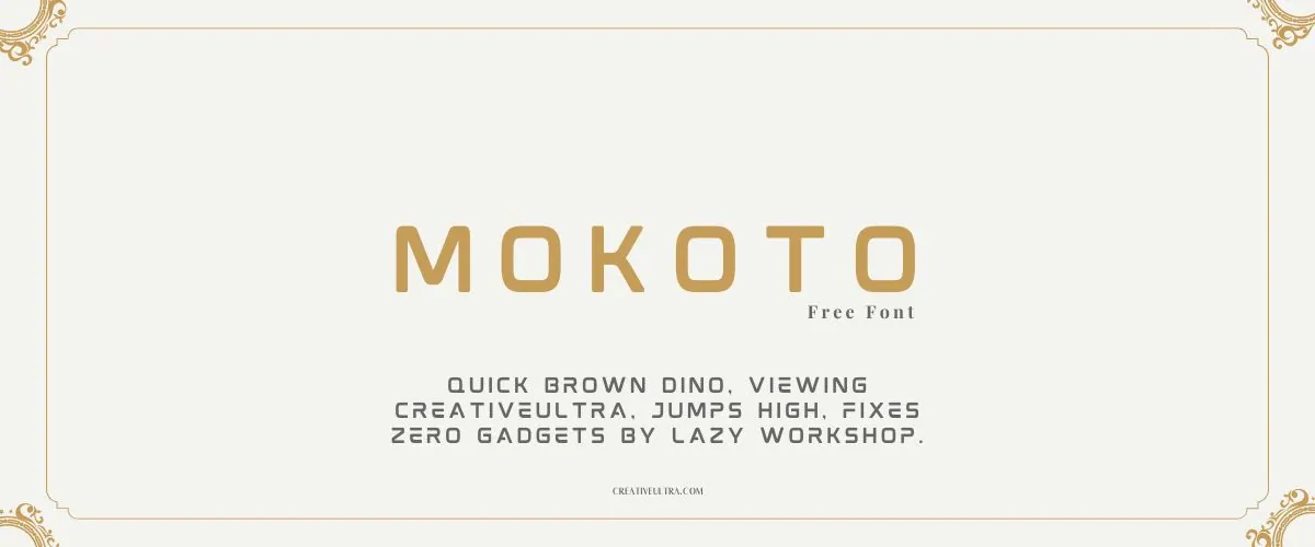 Mokoto Font