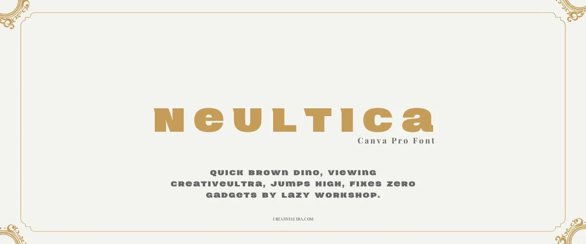 Neultica Font