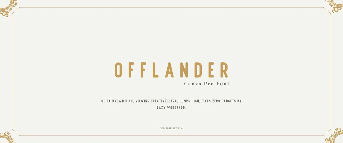 Offlander Font