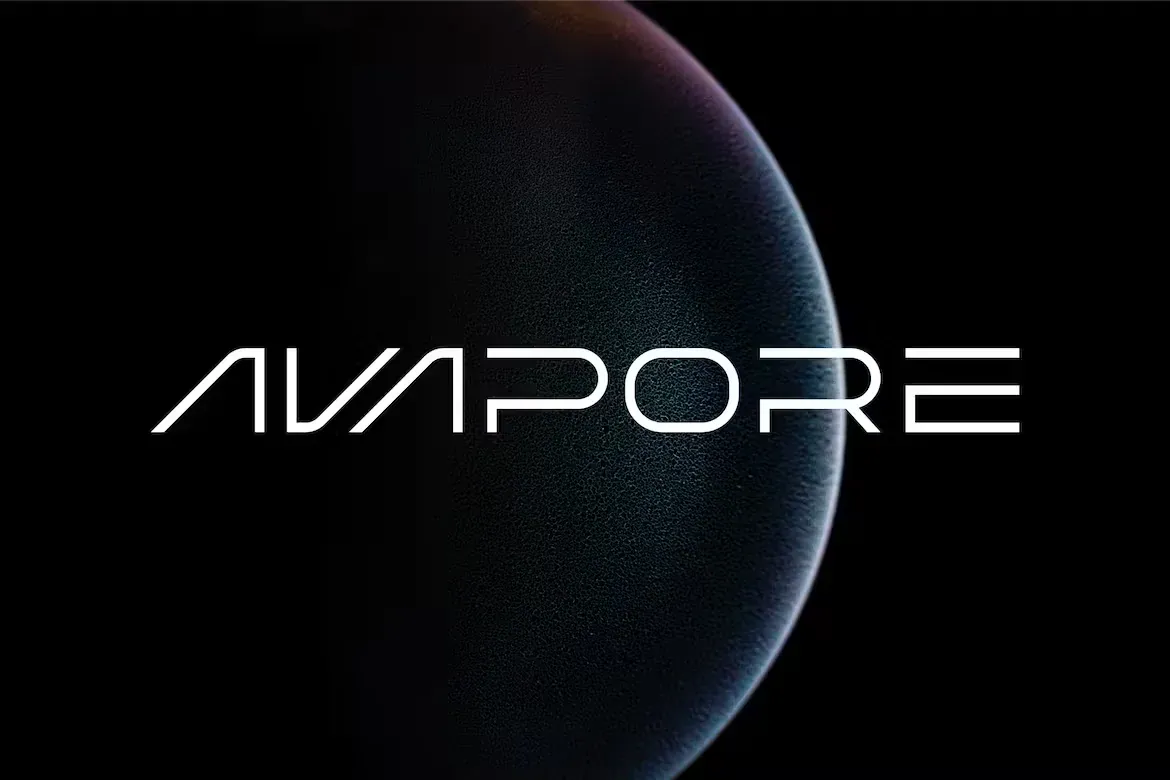 Avapore modern font