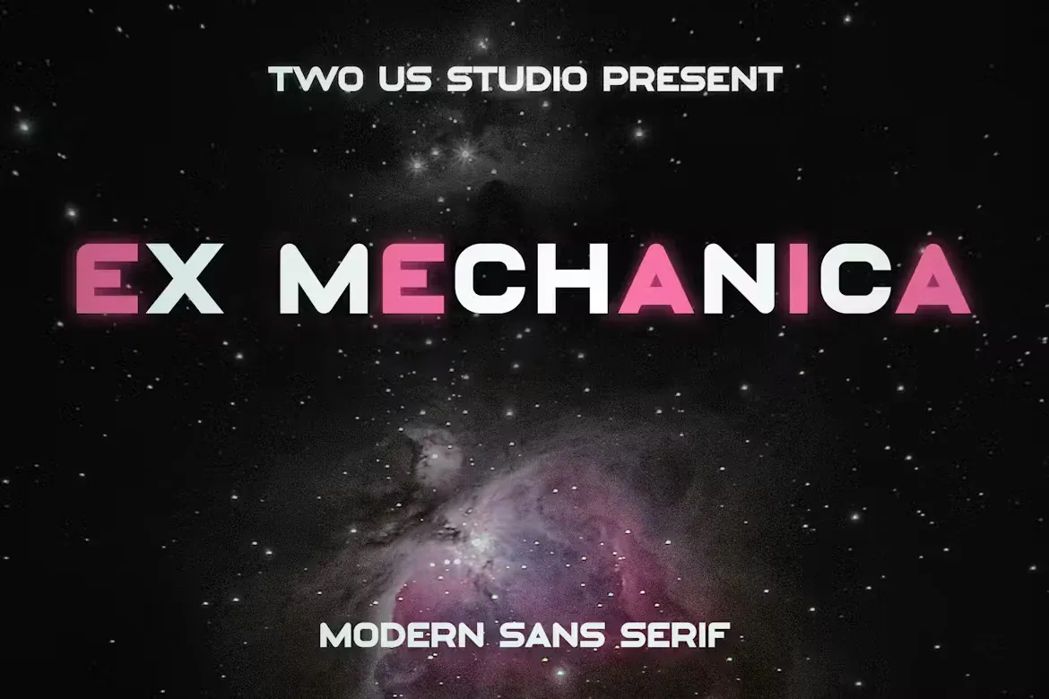 Ex Mechanica - Modern Font