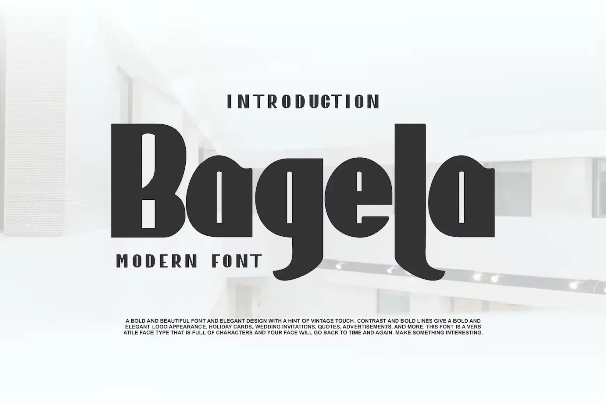 Bagela | Modern Font