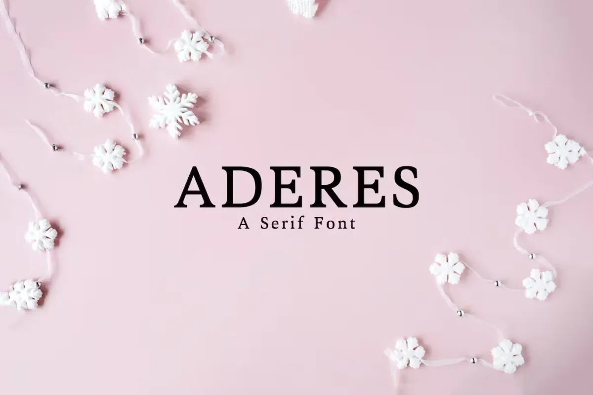Aderes Serif Font Family Pack