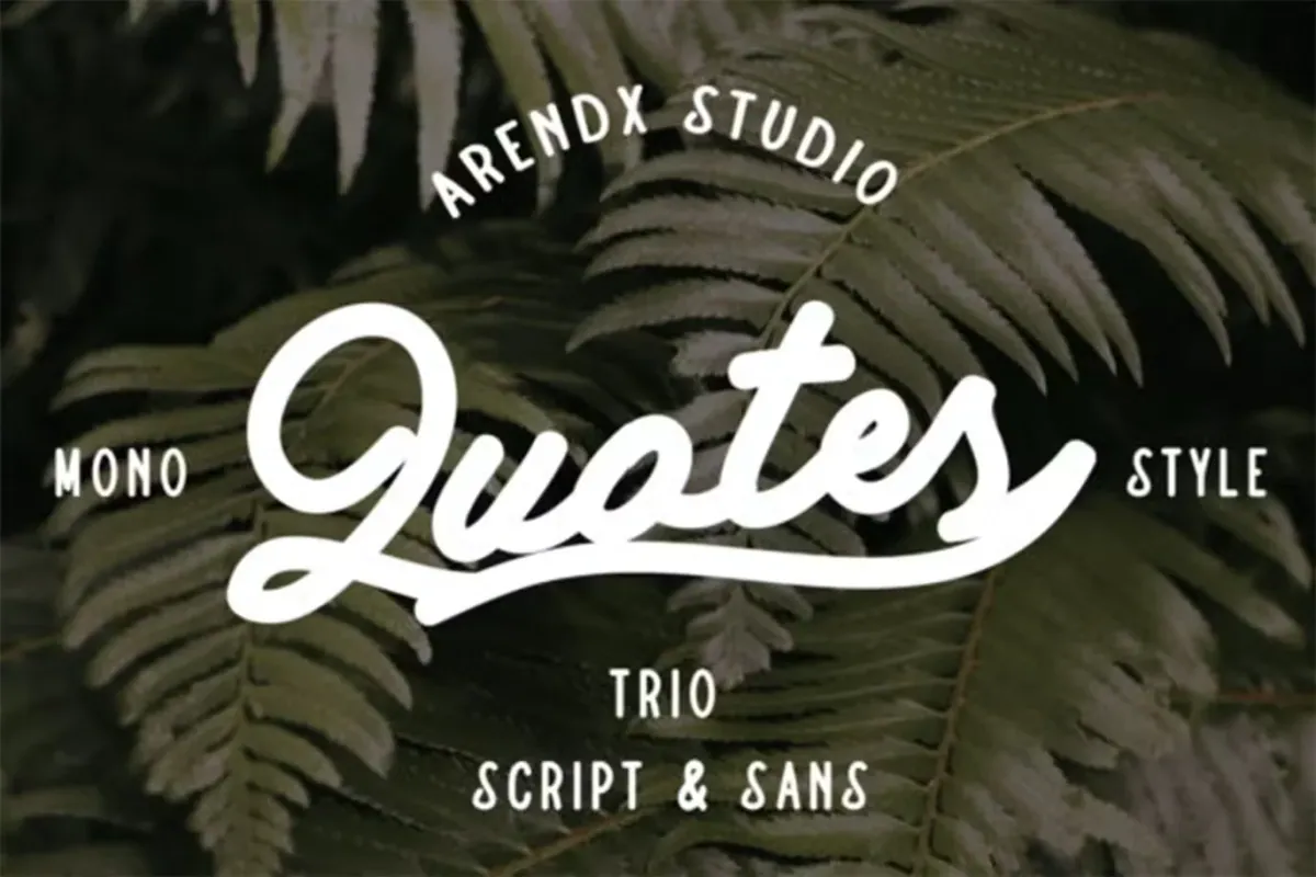 Quotes - Script And Sans Font