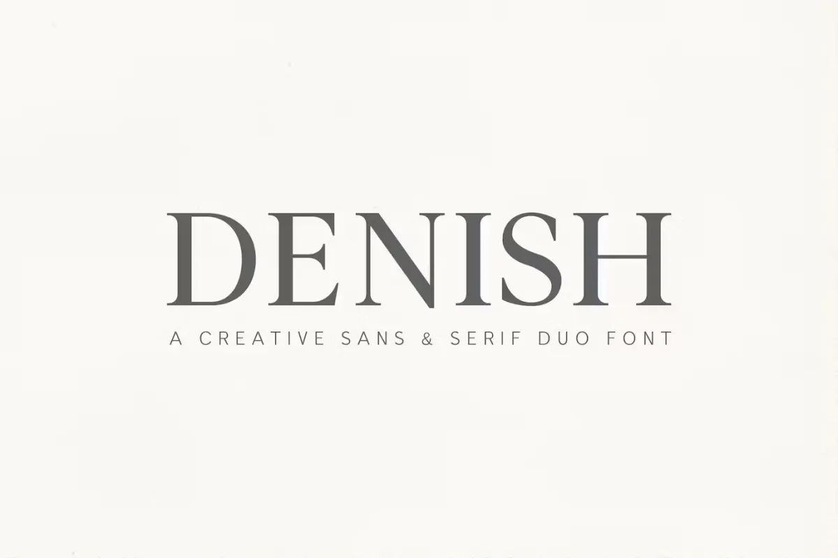 Denish Sans & Serif Duo Font Family
