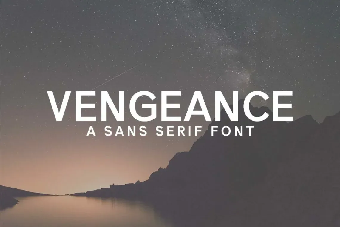 Vengeance Sans Serif Font