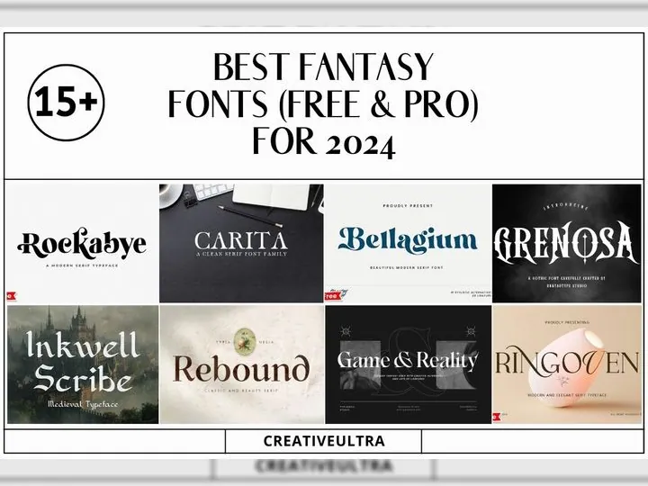 Best Fantasy Fonts (Free & Pro) For 2024
