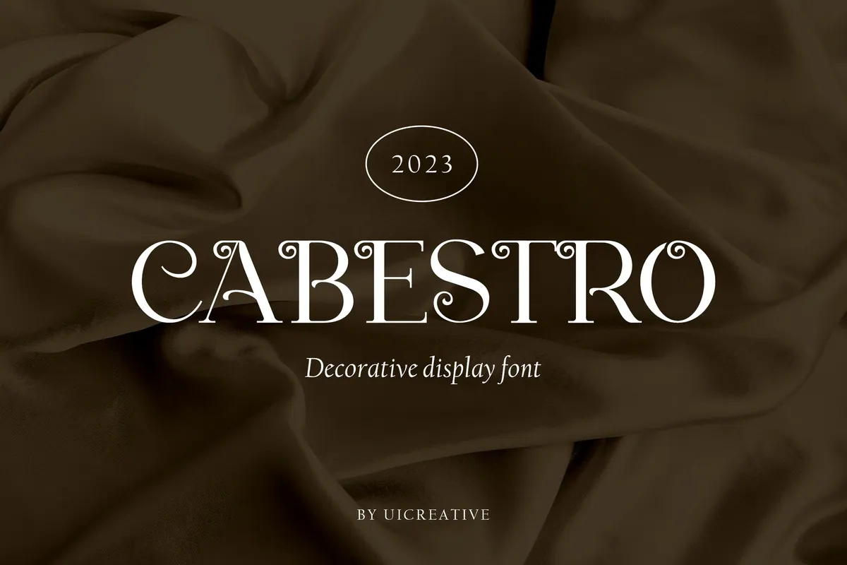 Cabestro Decorative Display Font