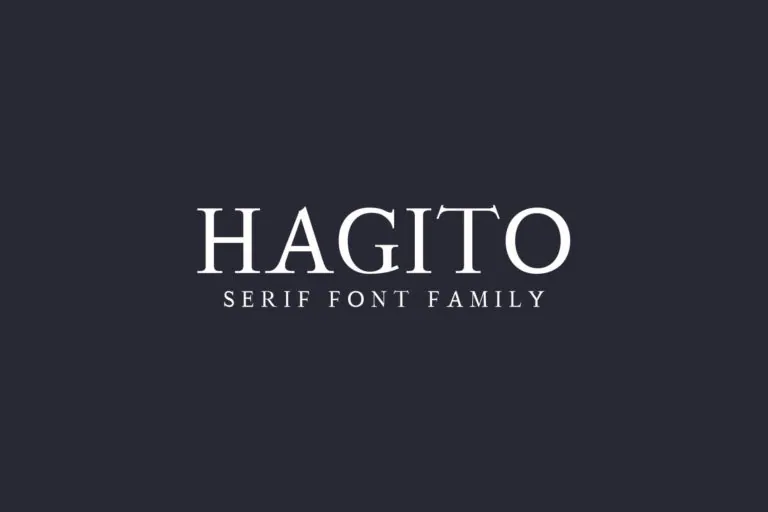 Hagito Serif Font Family