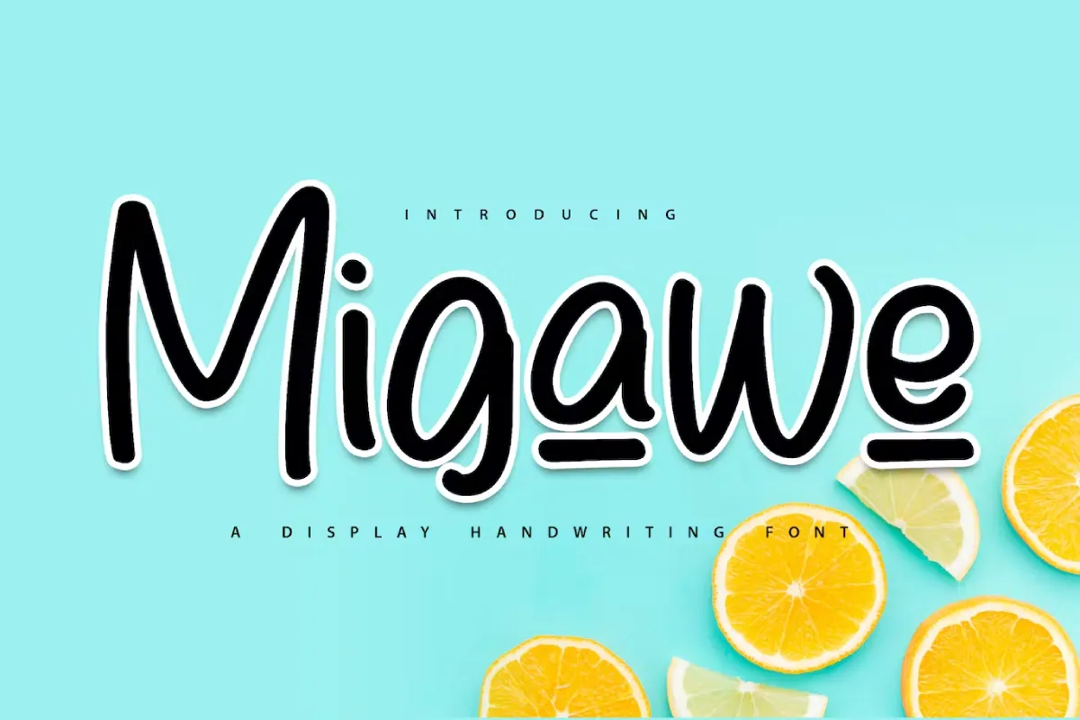 Migawe | Display Handwriting Font