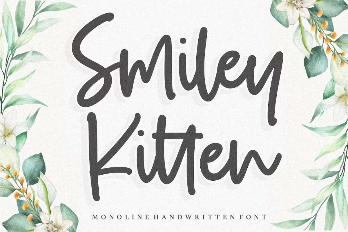 Smiley Kitten Handwriting Font