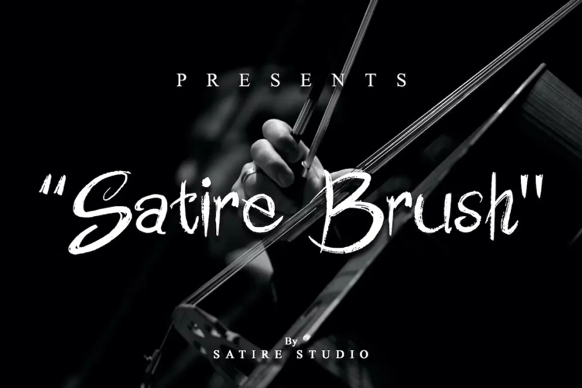 Satire Brush - Handwrite Font