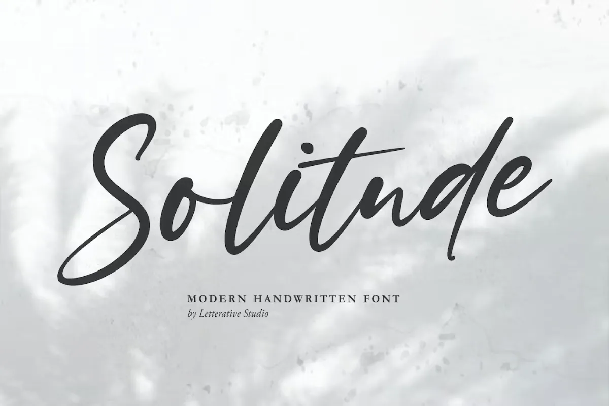 Solitude Handwriting Font