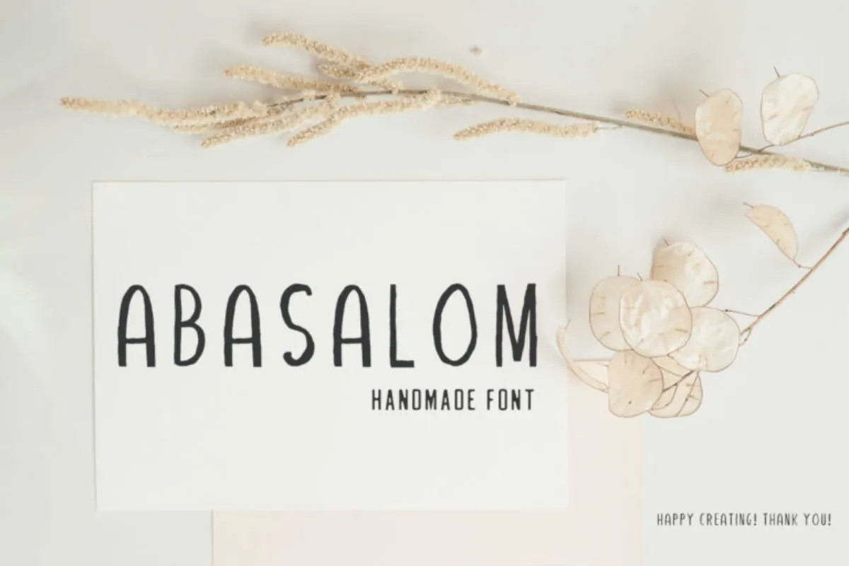 Free Abasalom Handwriting Font
