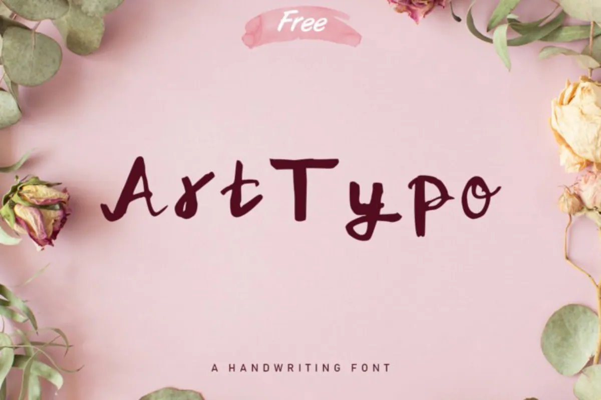 Art Typo Handwriting Font