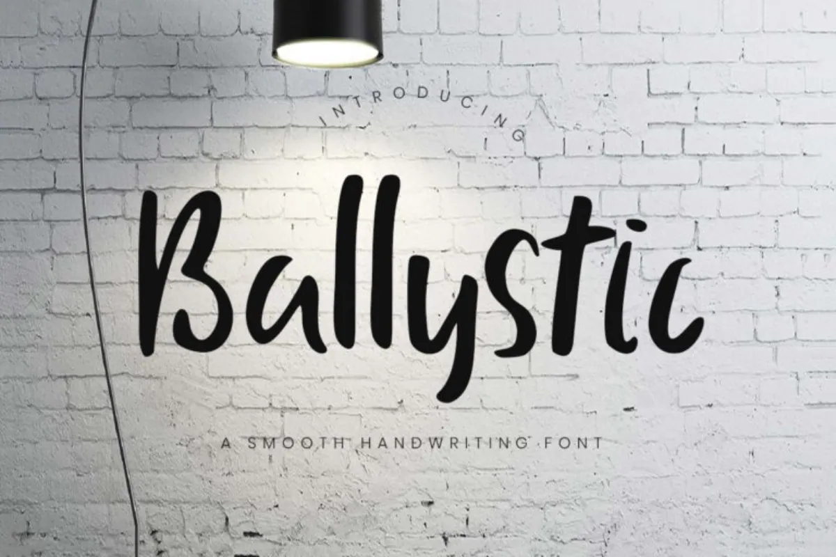 Free Ballystic Handwriting Font