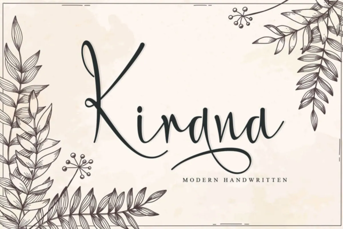 Kirana Handwriting Font