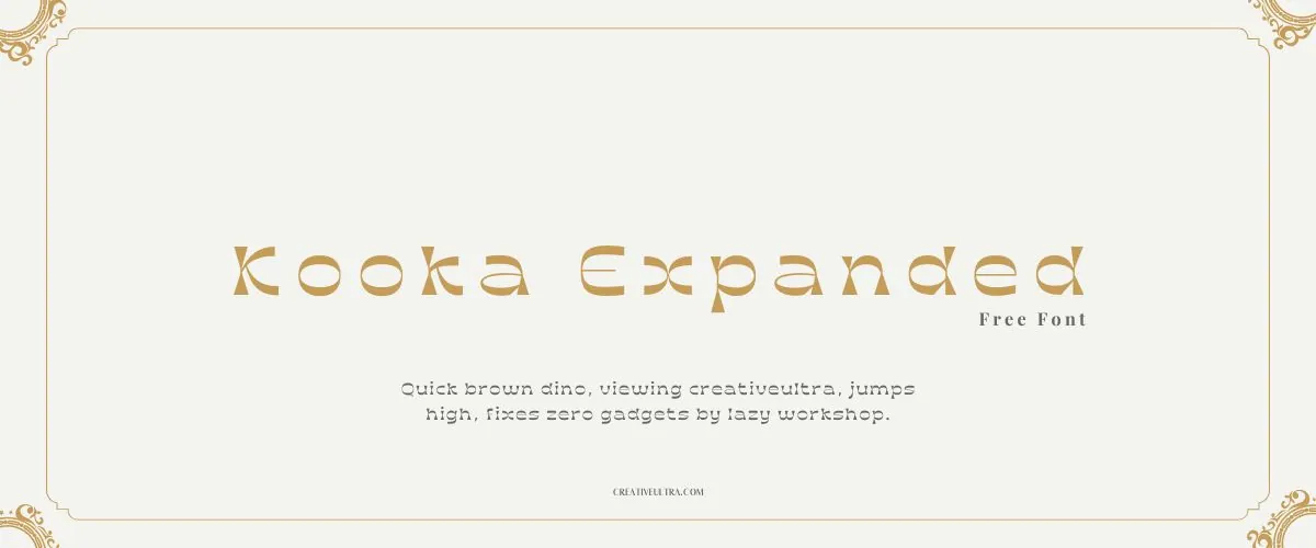 Kooka Expanded Font