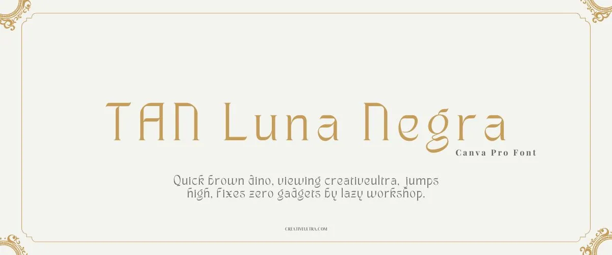 TAN Luna Negra Font