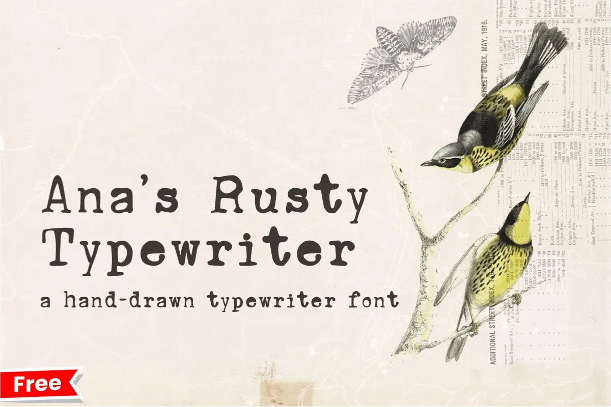 Anas Rusty Typewriter Font