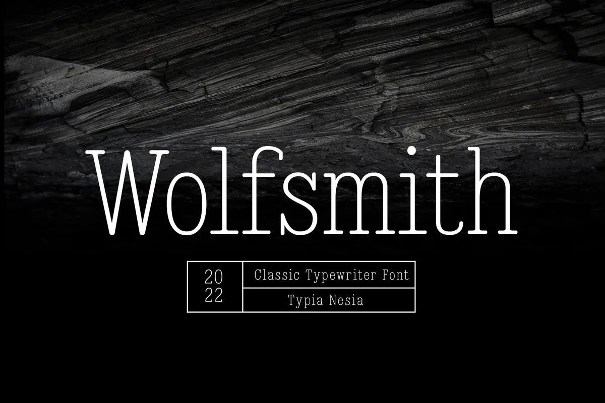 Wolfsmith - Classic Vintage Typewriter Serif Font