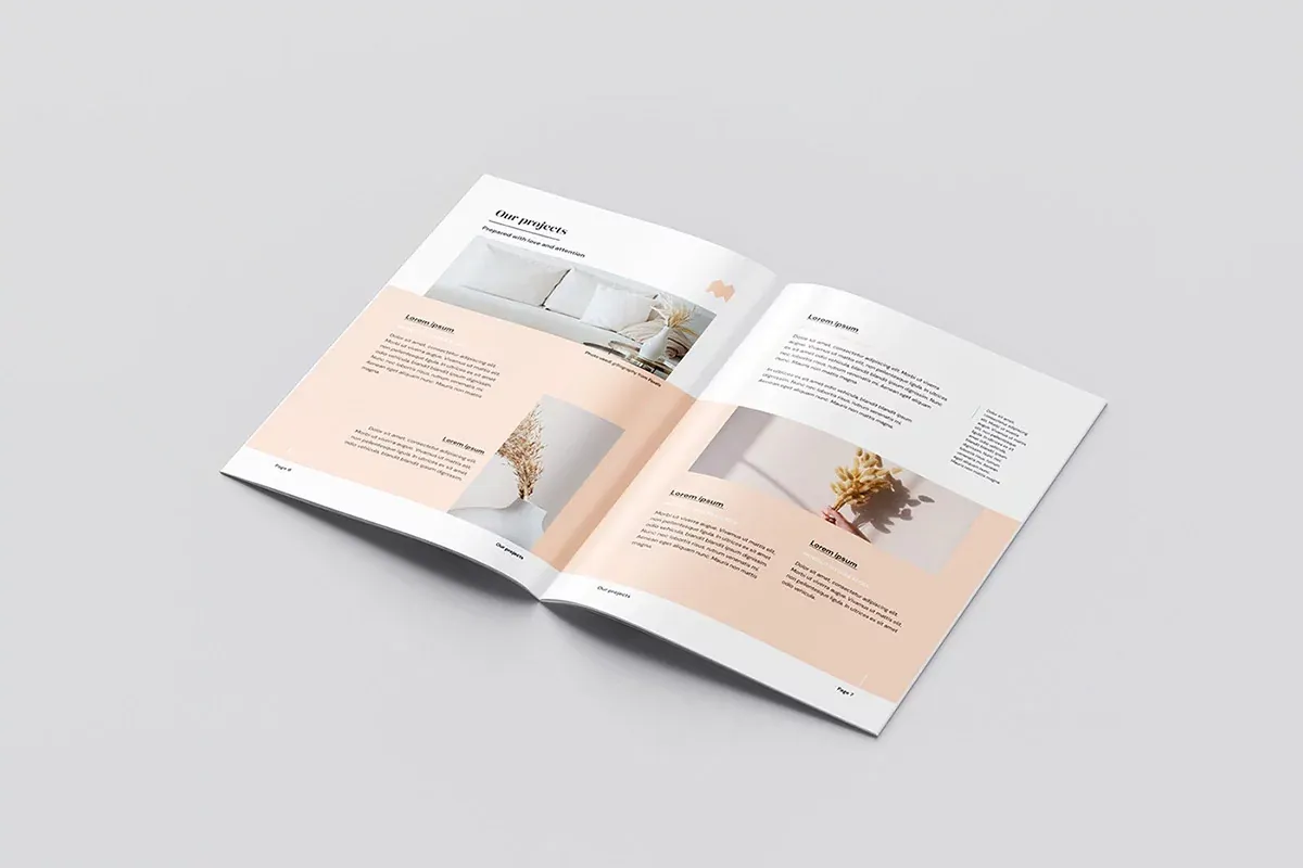 A4 Brochure Mockup PSD