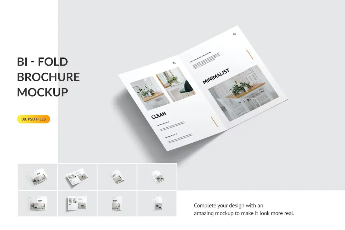 Bifold Brochure Templates Mockup