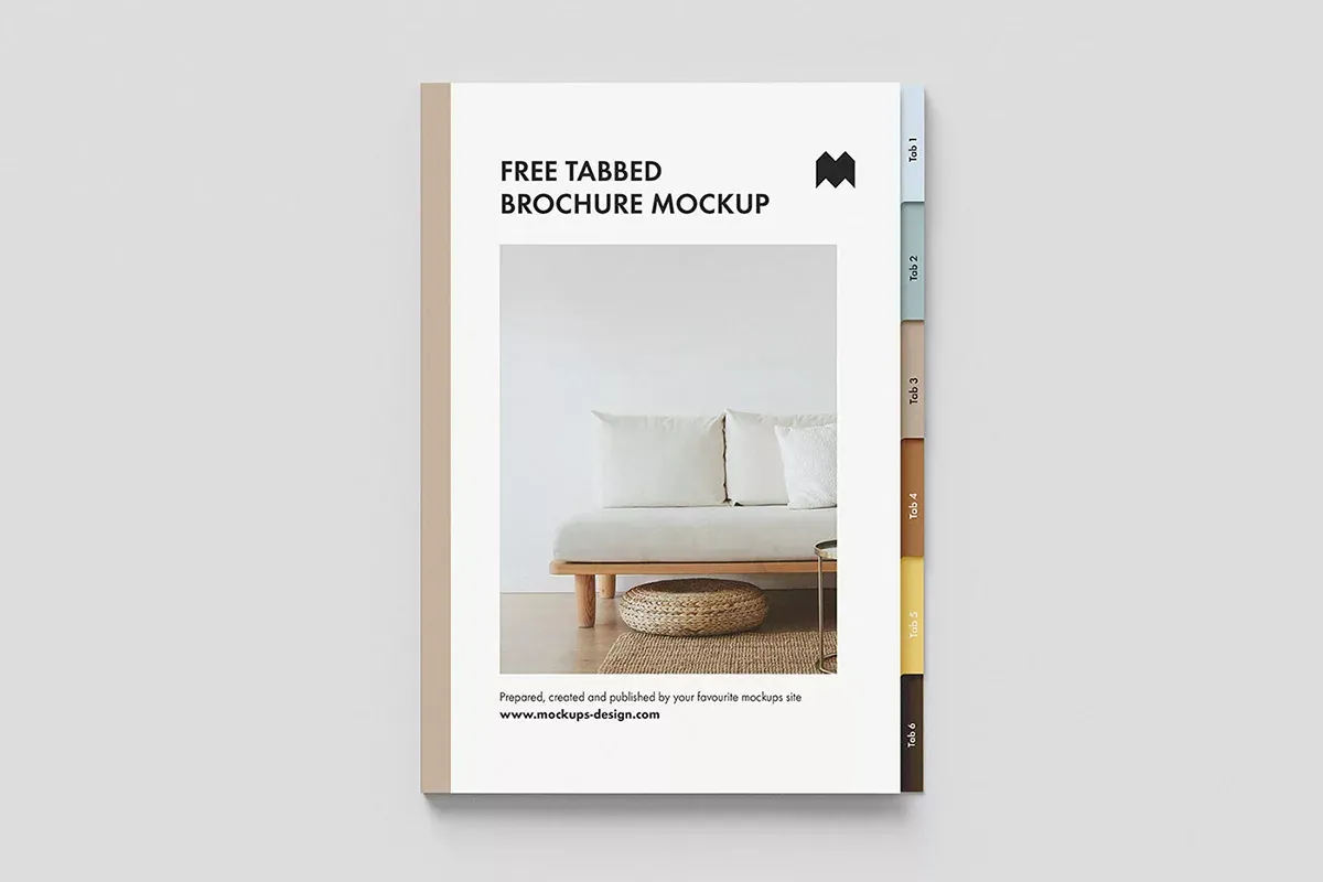 Tabbed Brochure Mockup