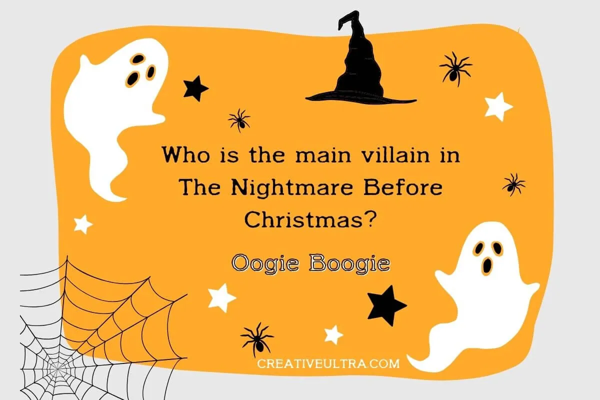 Who is the main villain in The Nightmare Before Christmas