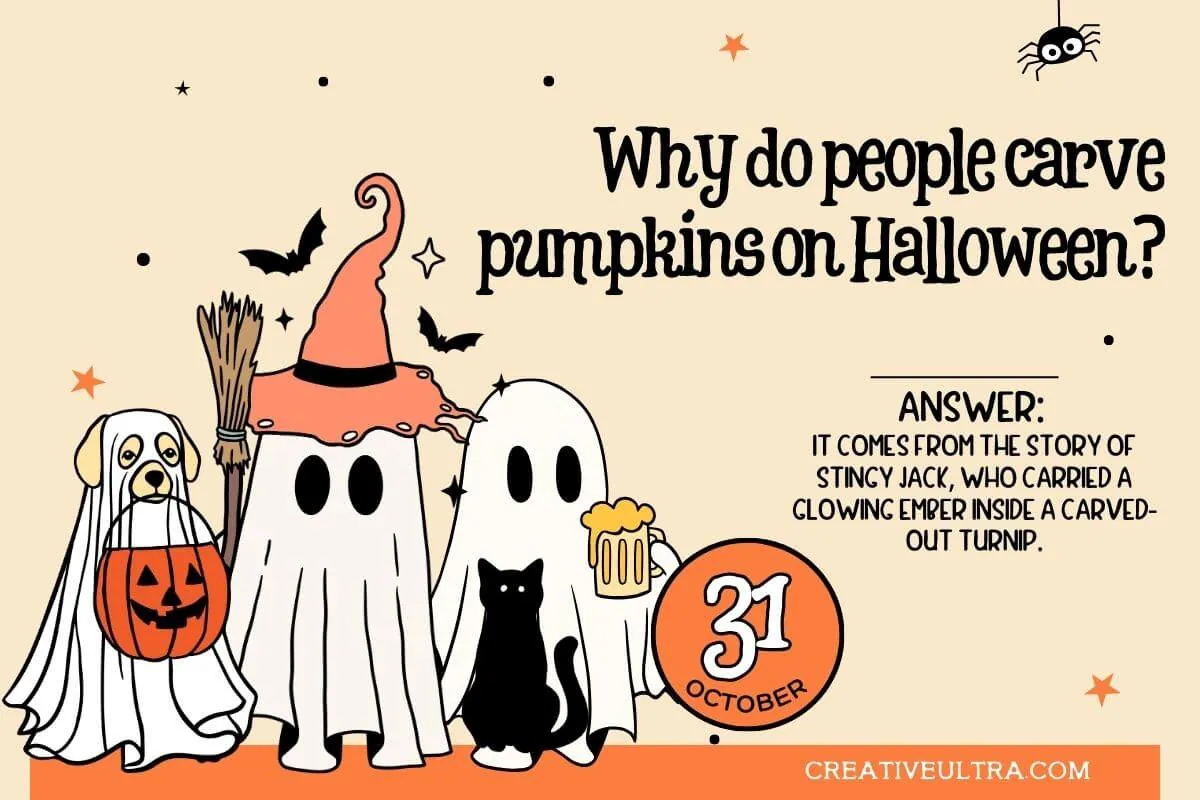 Why do people carve pumpkins on Halloween