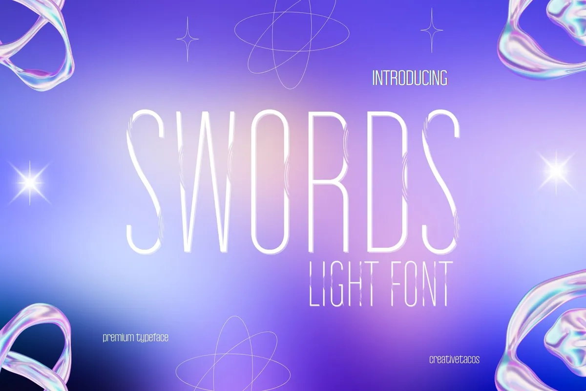 Swords Light Font