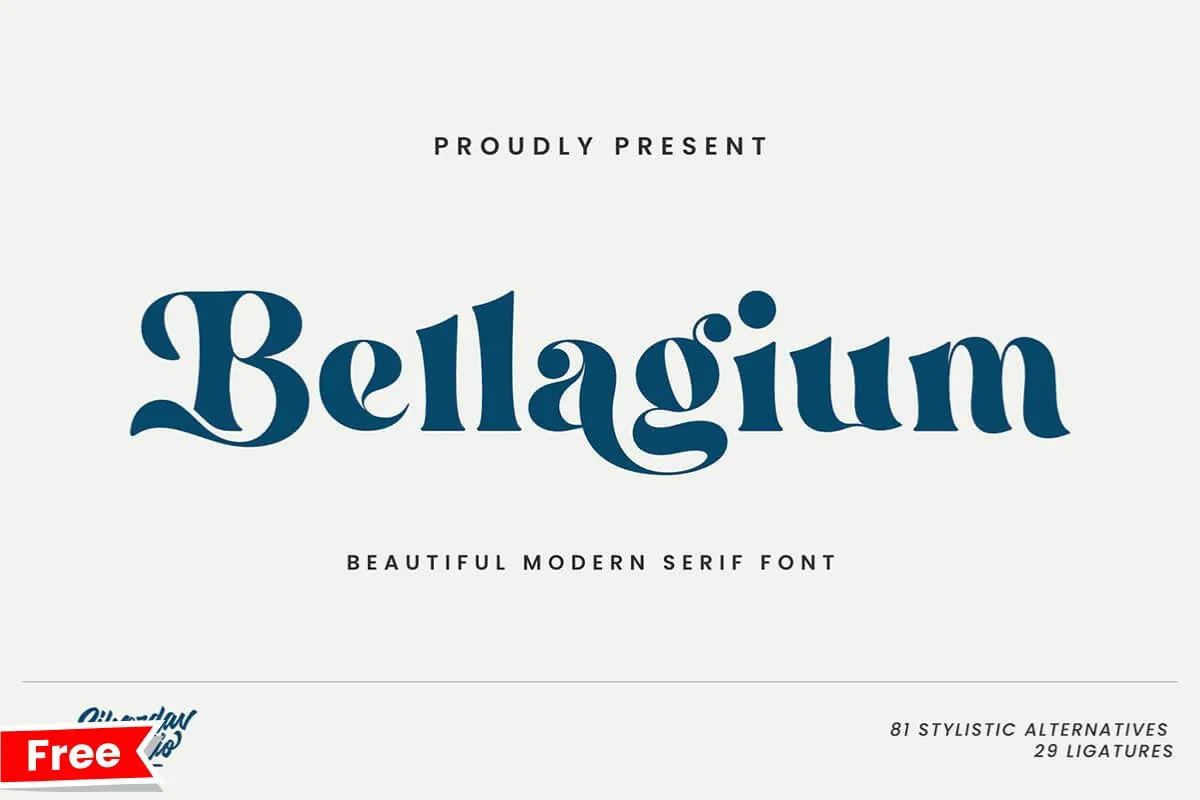 Bellagium Serif Font