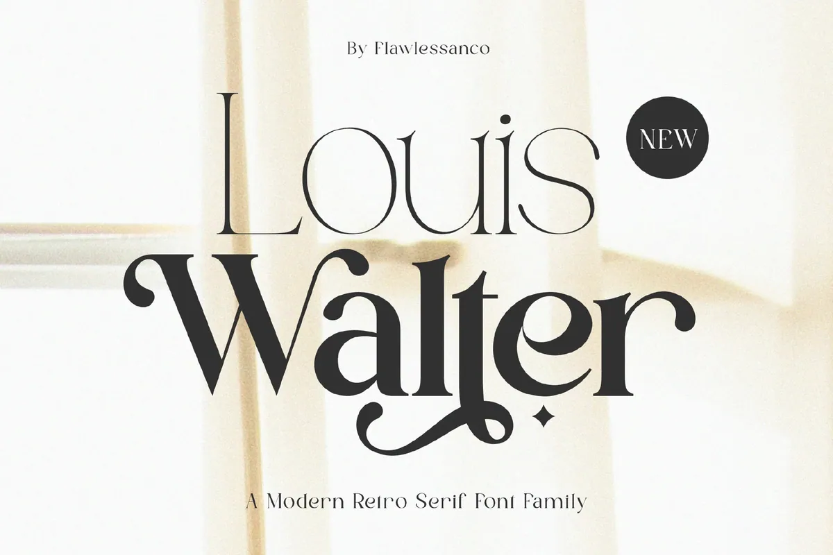 Louis Walter Retro Serif Font Family